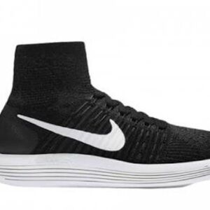 Nike Black and White Knit High-Tops